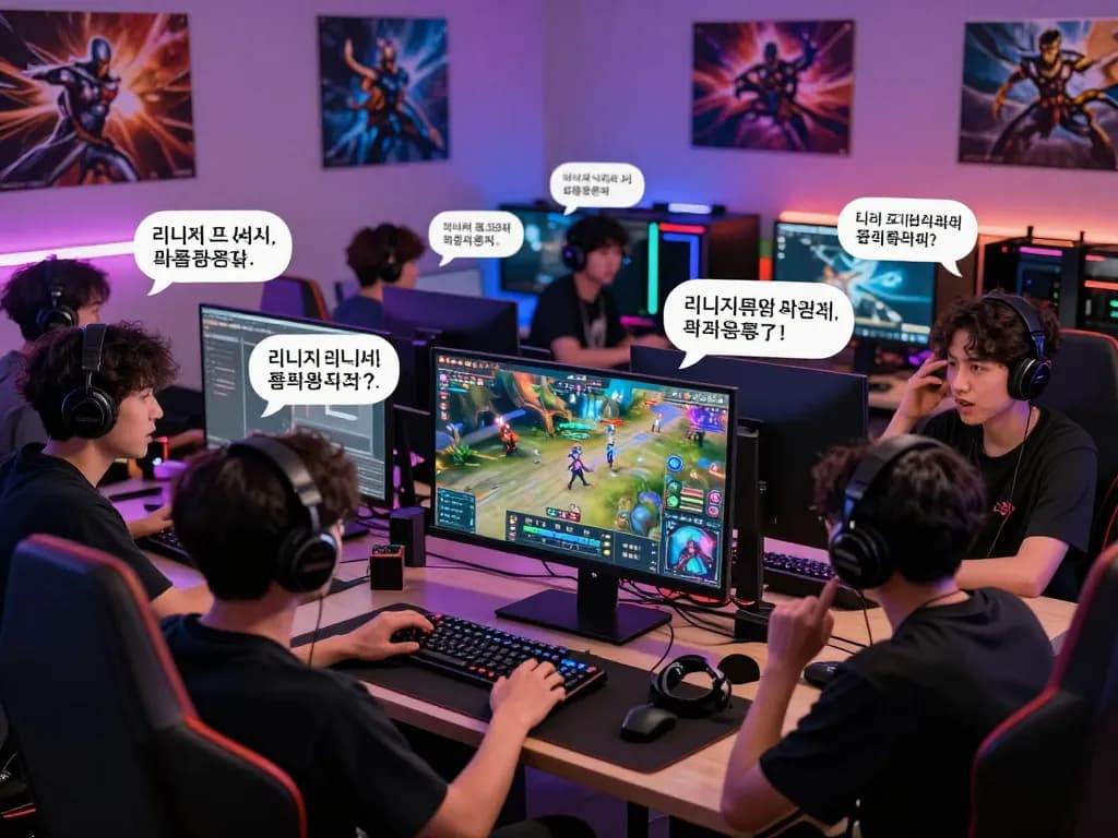 활기찬 온라인 커뮤니티 포럼에서 리니지프리서버 업데이트에 대해 논의하는 게임 사용자들.