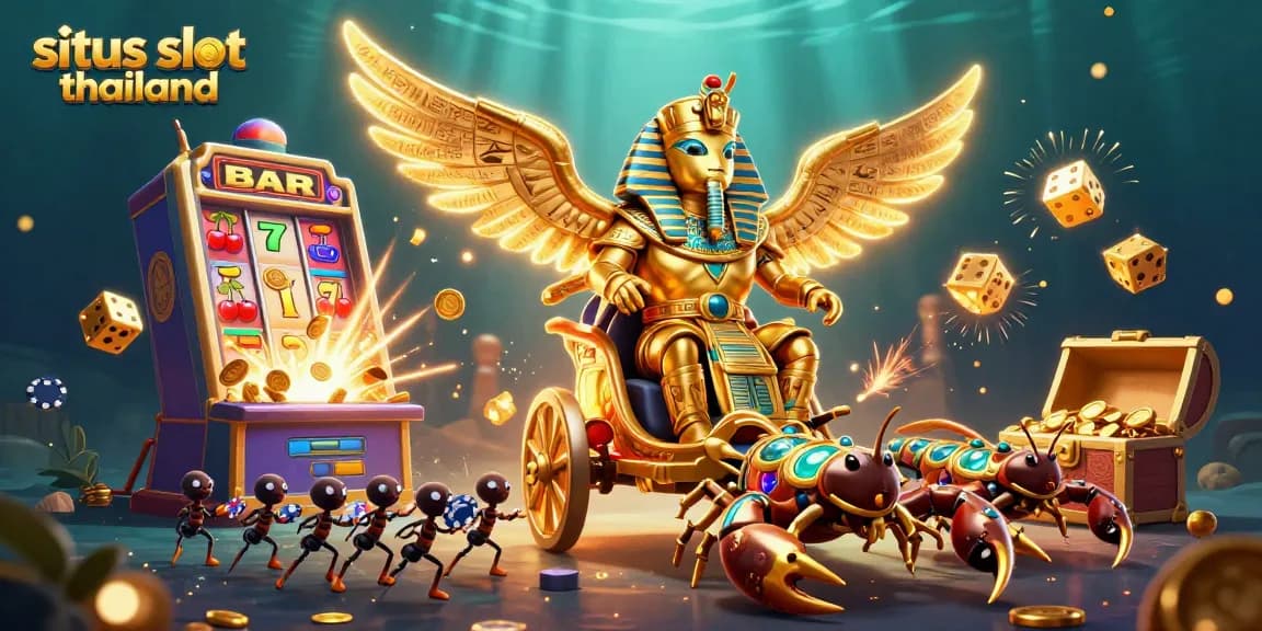 Experience thrilling gameplay at situs slot thailand with vibrant casino elements and dynamic characters.