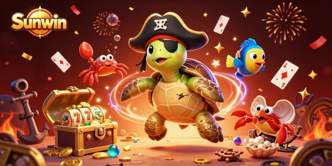 Play exciting games like slots at Sunwin with fun characters and treasure elements.