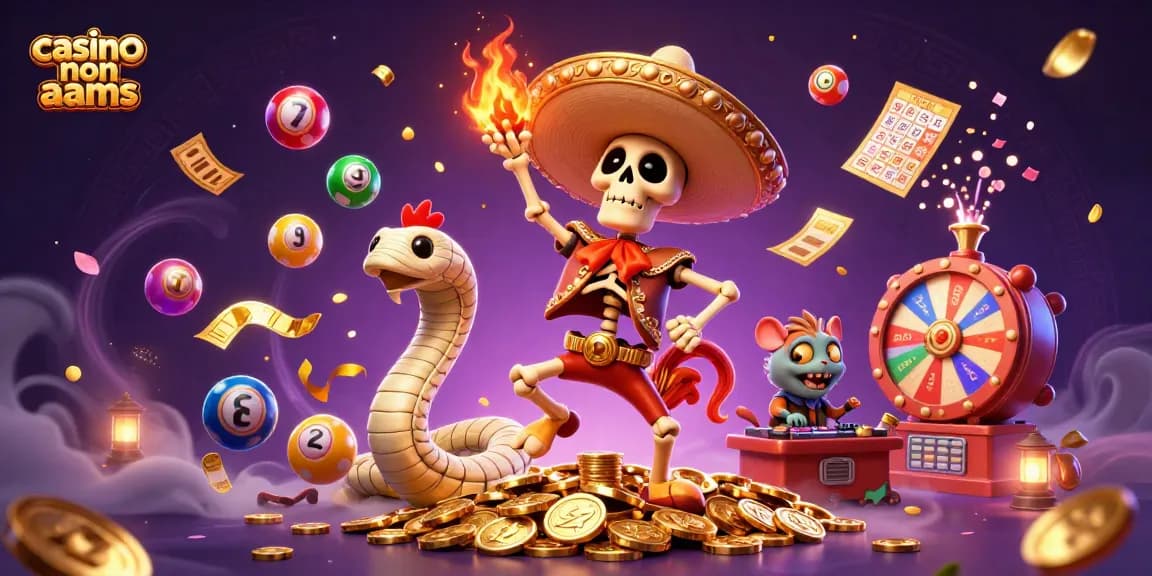 Vivi l'azione in un casino non AAMS con un gallo mariachi e divertenti elementi di gioco.