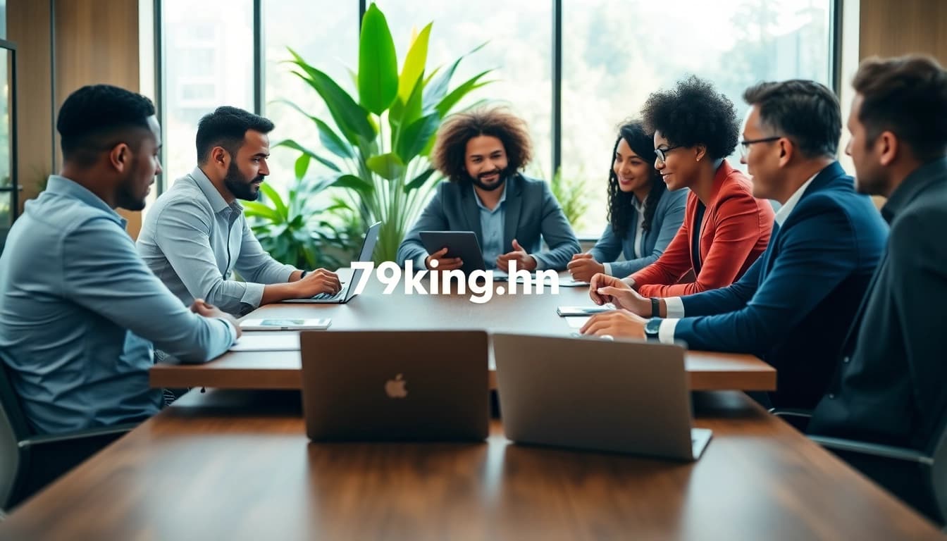 Discussing strategic ideas for 79king hn in a professional meeting.