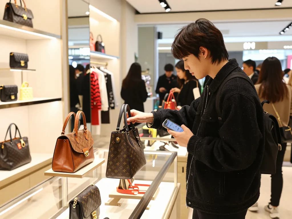 Discover top fashion items at our 레플리카 사이트 in a vibrant shopping scene.