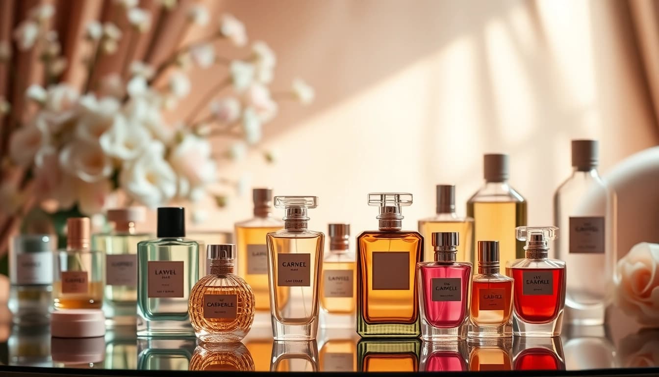 Explore stunning perfume options with La vie est belle alternative showcased in diverse designs.