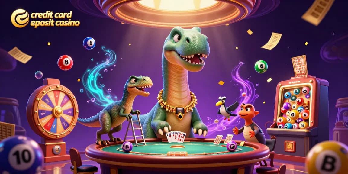 Experience exciting gameplay at a credit card deposit casino amid vibrant symbols and dynamic characters.