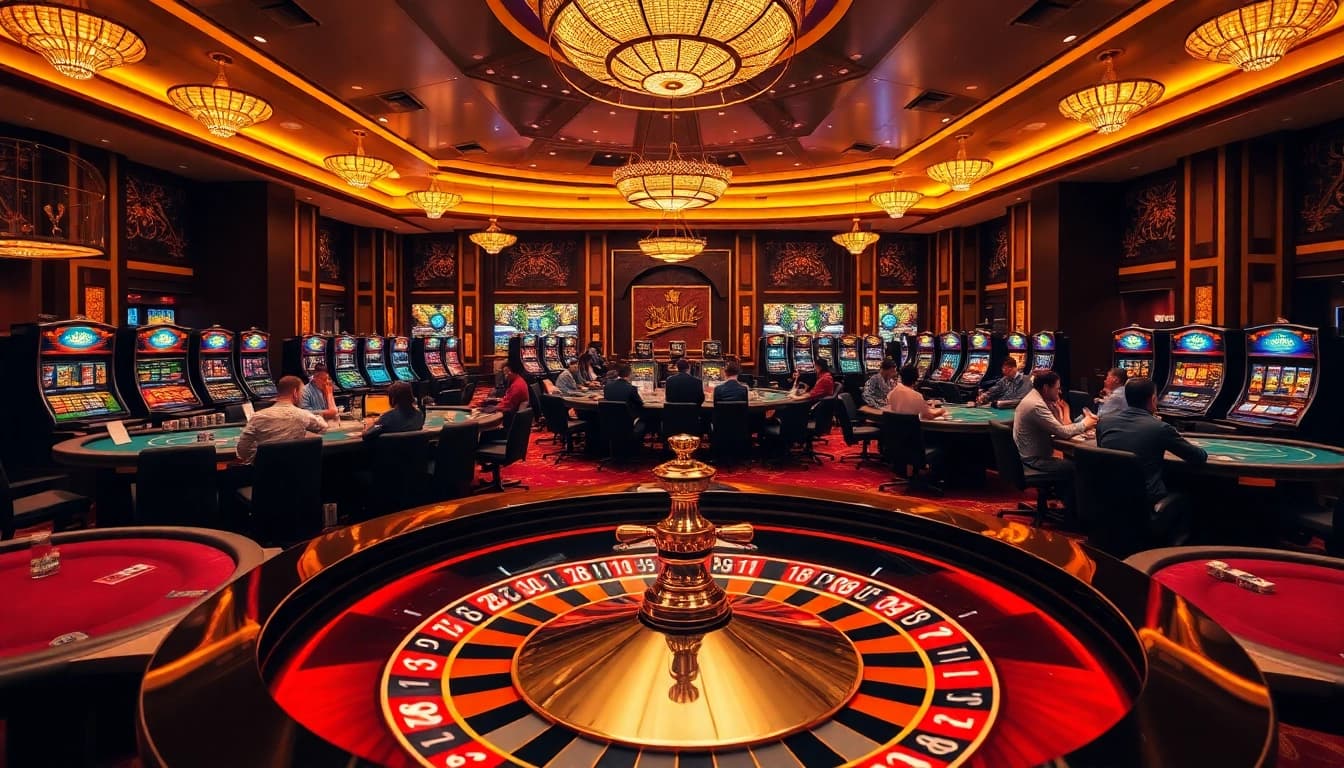 Vivez l'excitation au meilleur casino en ligne avec des joueurs plongés dans des jeux palpitants et une atmosphère vibrante.