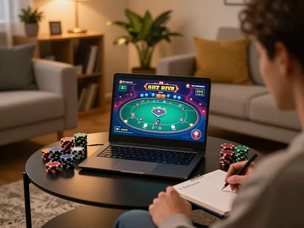 Trải nghiệm chơi game trực tuyến năng động với m88 không bị chặn tại nhà, bao gồm gameplay poker và lập kế hoạch chiến lược.