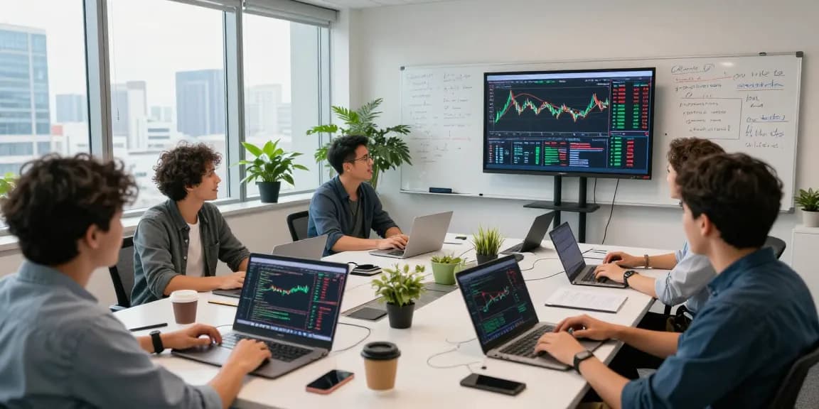 Real-time market data analysis with Hang Seng constituent stock API in a fintech team collaboration.