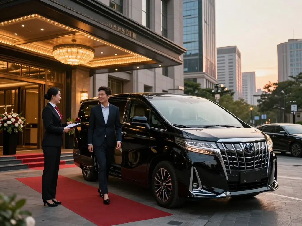 Trải nghiệm sang trọng khi thuê xe Toyota Alphard cho các sự kiện thanh lịch tại thành phố.