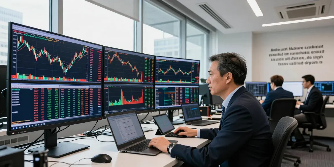 S&P 500 live chart displayed in a vibrant trading office, highlighting real-time market analytics.