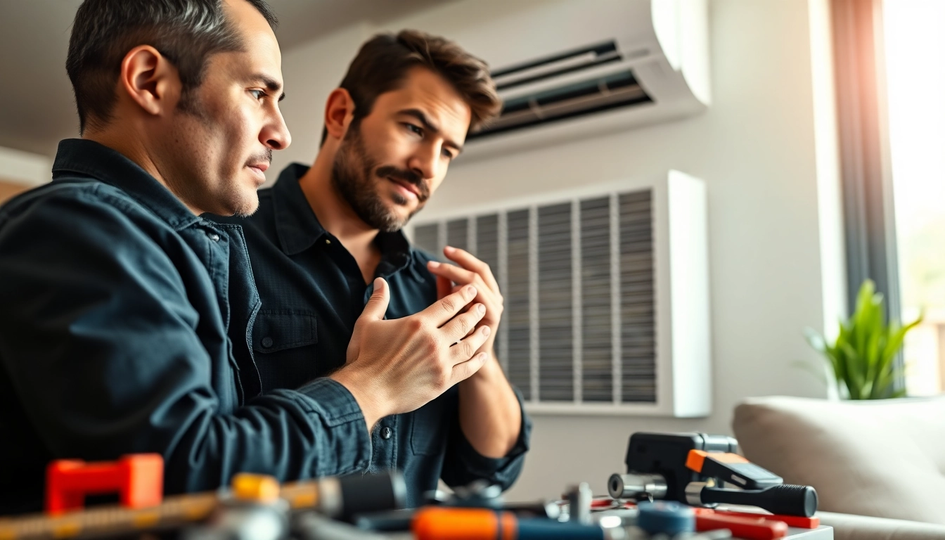 HVAC Repair Tampa professional technician inspecting air conditioning unit for optimal performance.