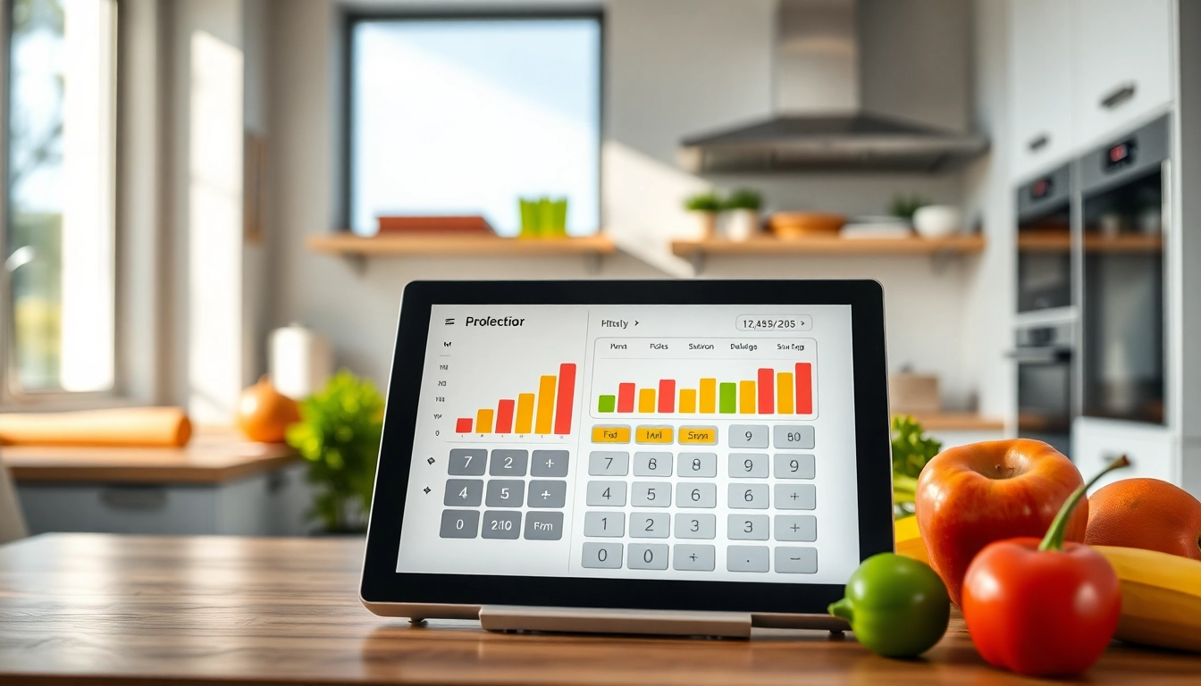 Calculate your macros with an engaging macro calculator displayed on a modern digital device.