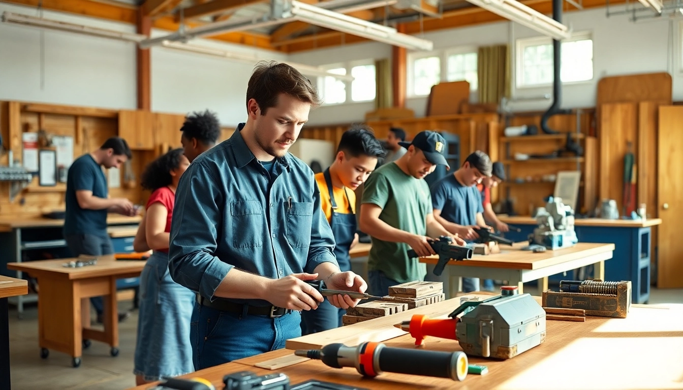 Students training at a Trade School In Tennessee with an engaging, hands-on approach.
