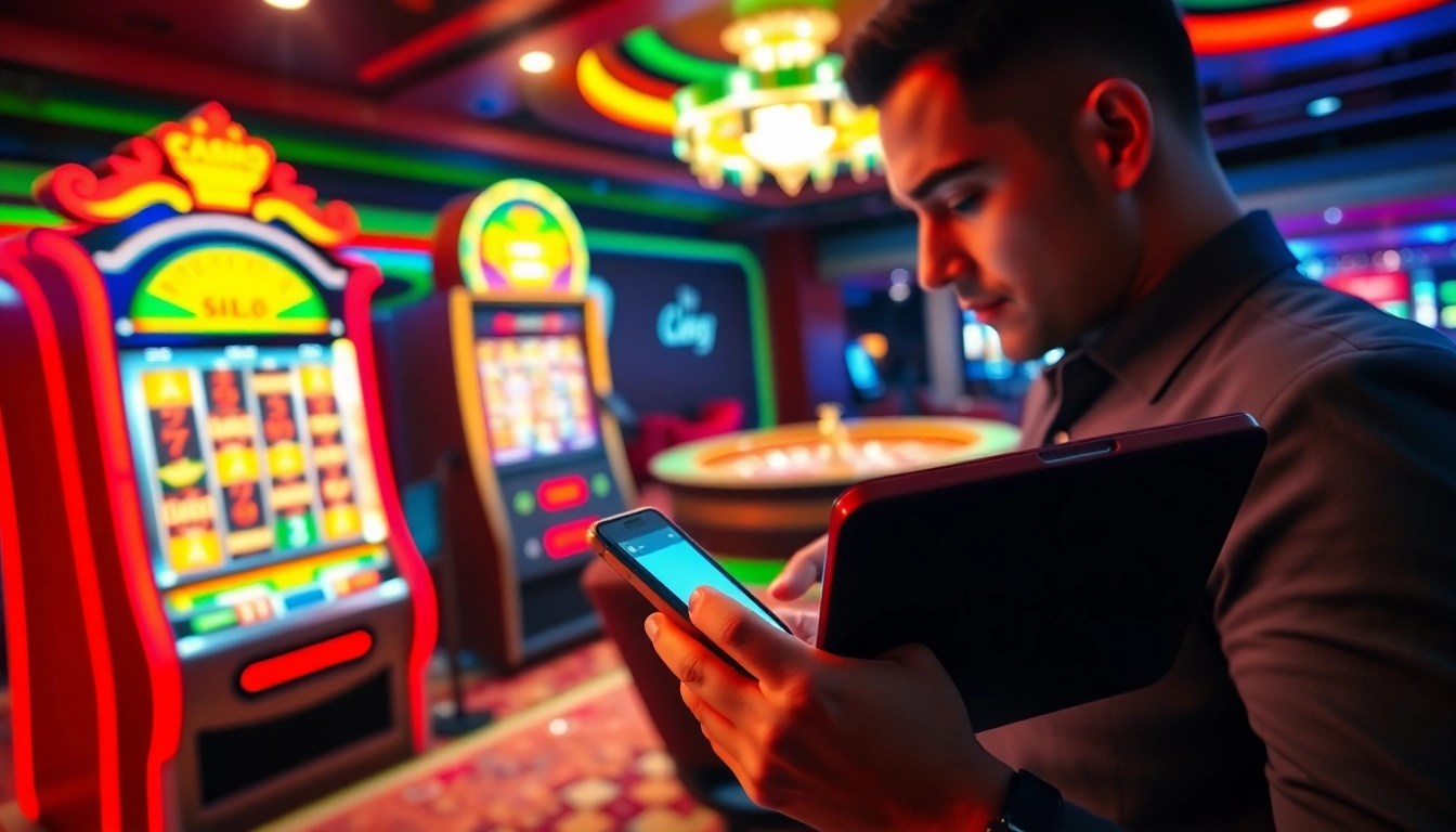 Engaging in online betting through situs aresgacor at a glamorous casino.