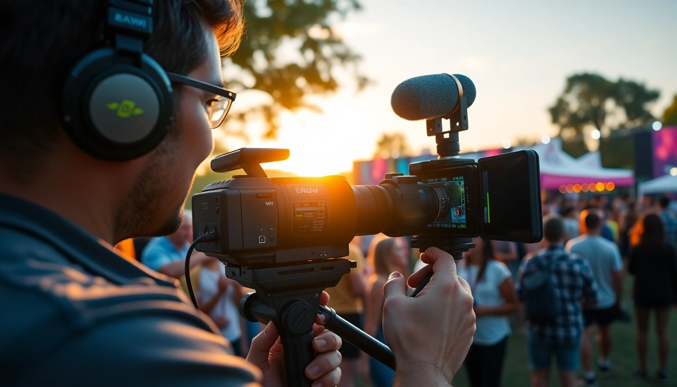Engaging moment captured by an Oronto video production company at a vibrant outdoor event.