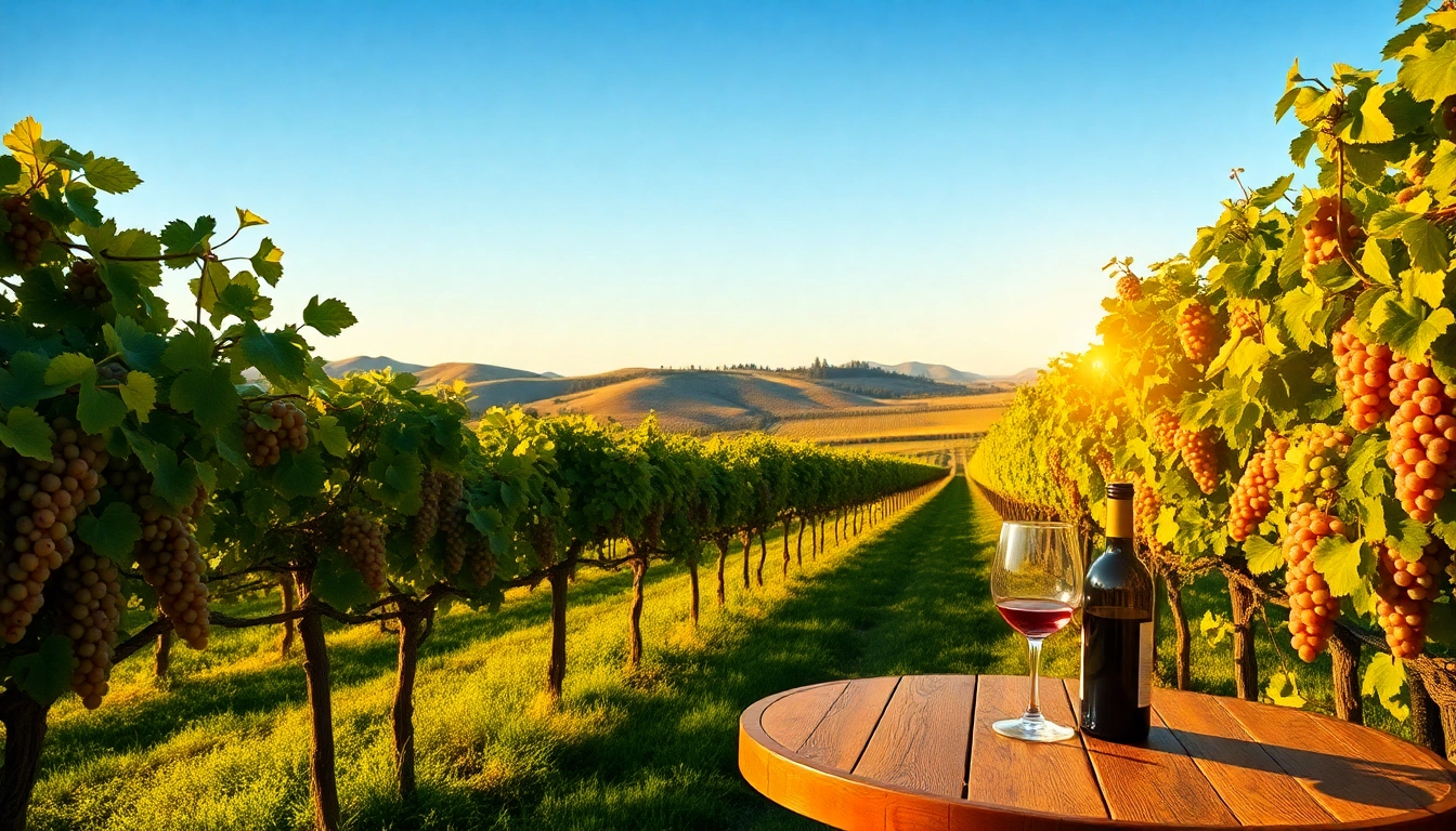 Enjoying beautiful views at Sacramento Wineries while tasting fine wine in a scenic vineyard.