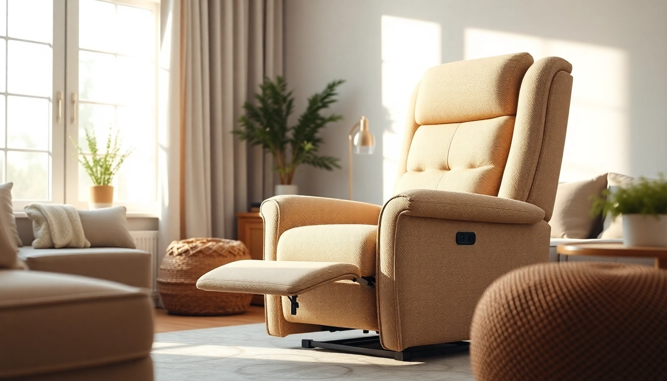 Discover a tall man lift recliner chair designed for comfort and style in a cozy living room.