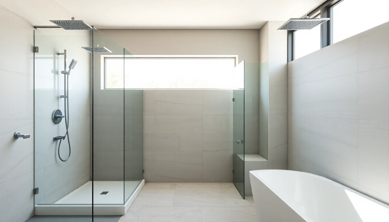 Experience elegant showers Australia with a luxurious bathroom featuring modern designs and natural light.