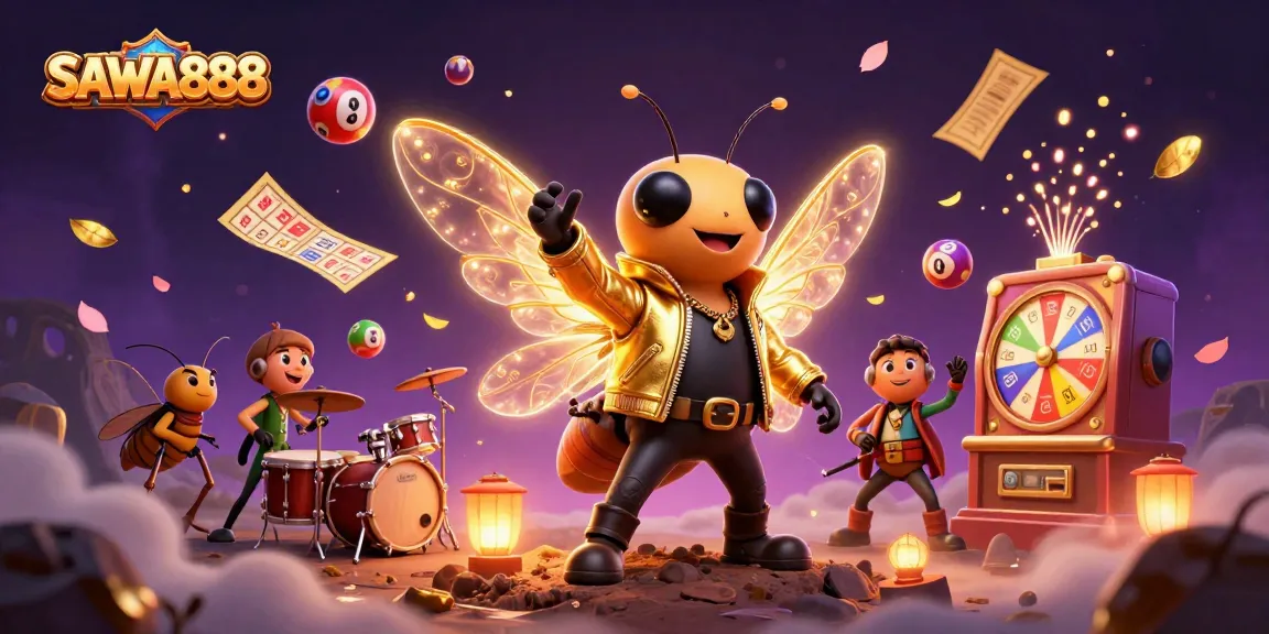 Feel the thrill with SAWA888 as the rock star cicada electrifies the gaming scene!