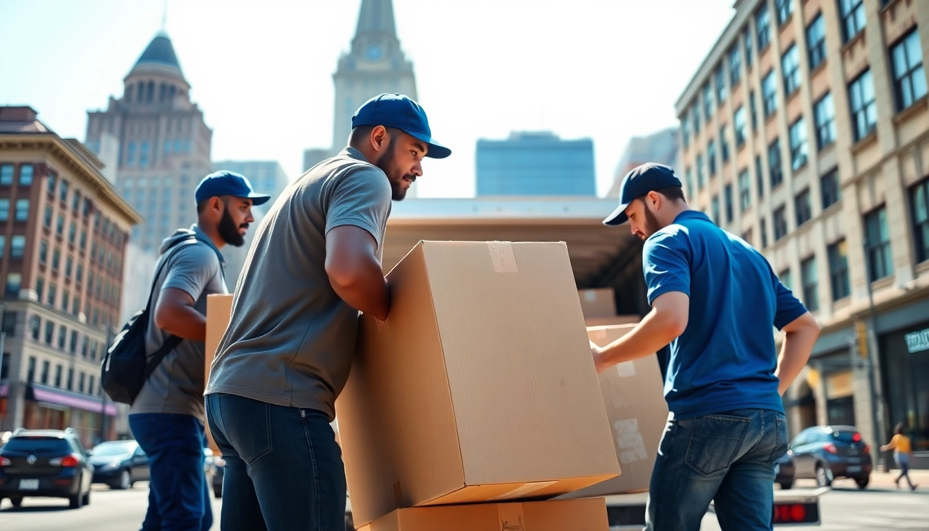 Efficient movers performing boston local moves in Boston's historic setting.