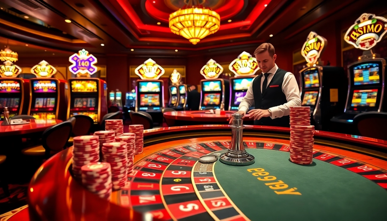 The bustling casino atmosphere at trang chủ PS99 showcasing roulette and poker action.