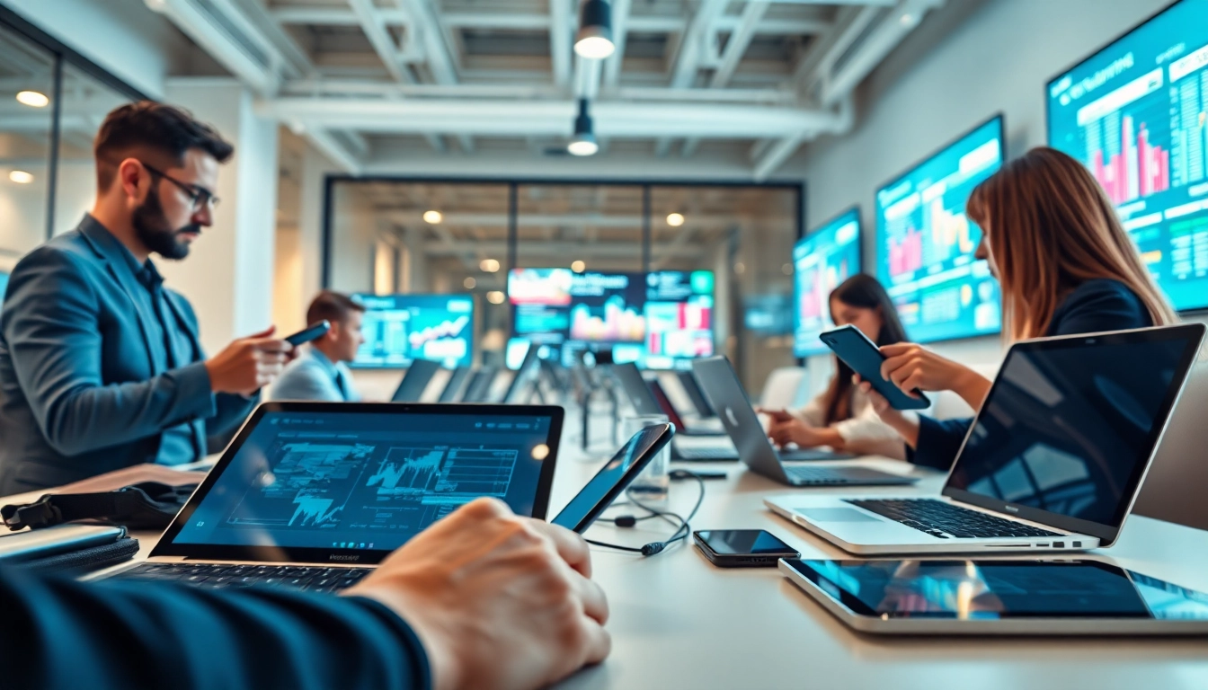 Engaging technology showcase highlighting innovative devices in a modern workspace.