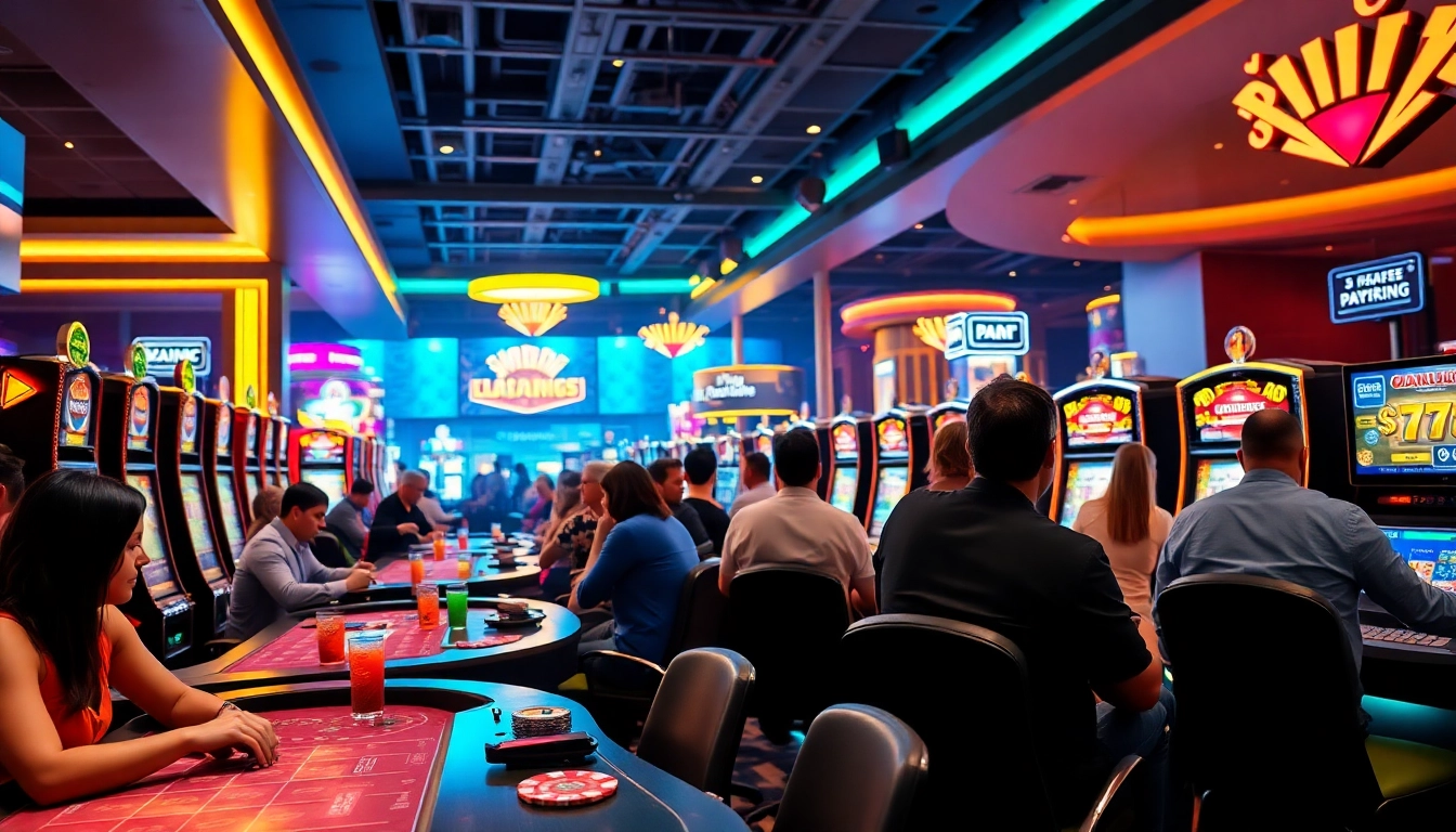 Experience the excitement of Non gamstop Casino UK with vibrant gaming scenes and engaged players.