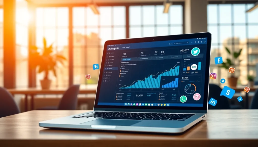 Showcase of an Instagram smm panel interface enhancing social media strategy insights.