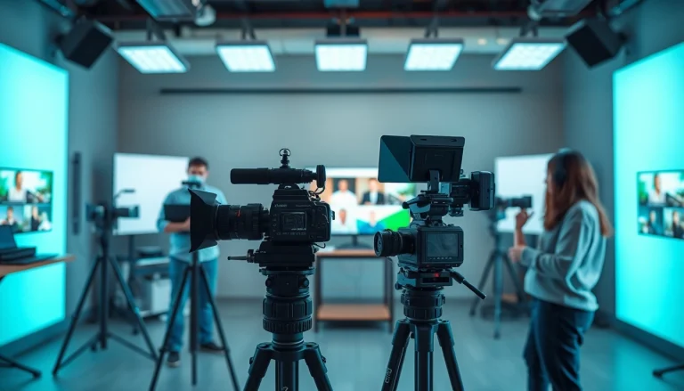 Engaged corporate video production team creating high-quality content in Toronto