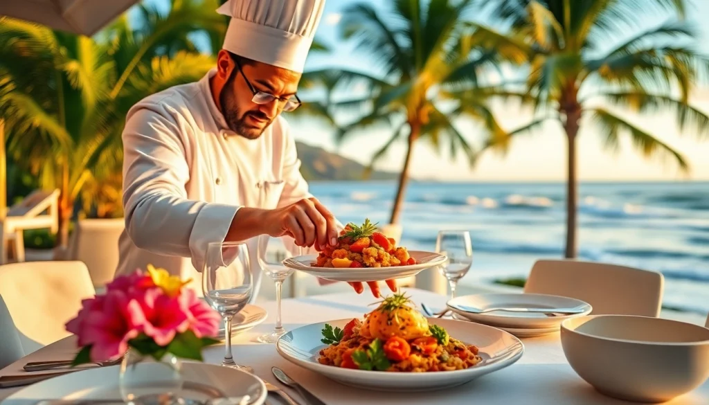 Watch a talented private chef St Martin create exquisite culinary delights for an unforgettable dining experience.