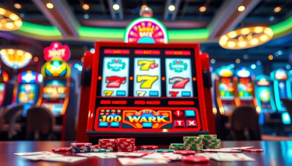 Jelajahi QRIS108 Slot yang menonjol di kasino dengan desain menawan dan warna cerah.