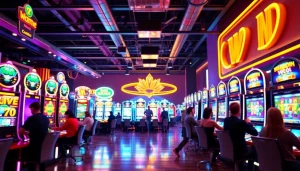 Menampilkan momen seru bandar togel resmi slot dengan pemain bersemangat di kasino online.