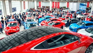 Experience the excitement of Auto Cars Show with stunning vehicles and enthusiastic crowds.