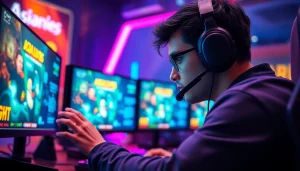 Masuk ke permainan Asialive88 Login game dengan gamer fokus dan atmosfer dinamis.