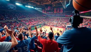 스포츠중계의 생생한 현장을 담은 팬들의 열정적인 응원 모습