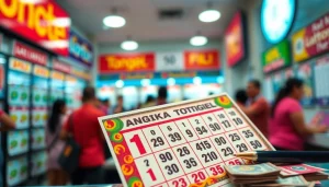 Menampilkan angka togel pada kupon lotere berwarna-warni dengan detail yang jelas.