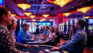 Asialive88 Login game, pemain excited dengan permainan slot dan dealer langsung.