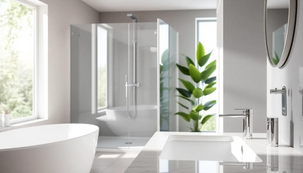 Erleben Sie sonni sanitär Produkte in einem modernen Badezimmer mit elegantem Design.