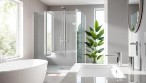 Erleben Sie sonni sanitär Produkte in einem modernen Badezimmer mit elegantem Design.