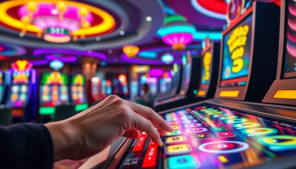 Menampilkan pengalaman bandar toto 4d slot yang interaktif dan menarik dalam suasana kasino yang hidup.