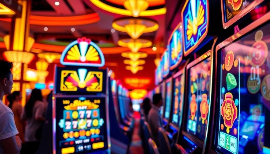 Raih kemenangan besar dengan bolahiu slot di mesin slot kasino yang meriah.