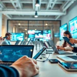 Engaging technology showcase highlighting innovative devices in a modern workspace.