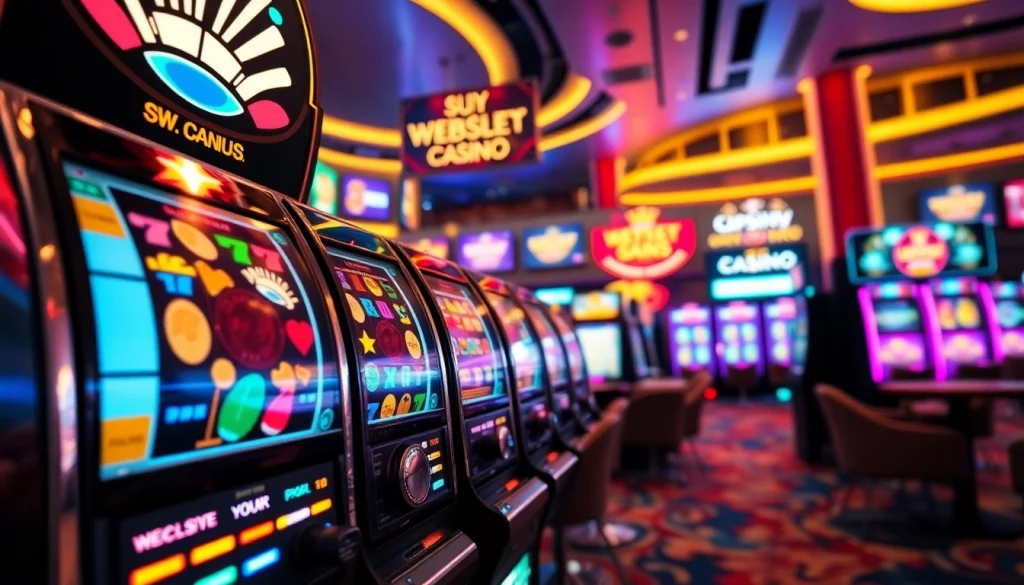 Menampilkan situs slot depo 5k dengan antarmuka kasino digital yang hidup dan mesin slot animasi.