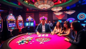 W88 casino table with vibrant chips and cards, capturing the thrill of online gambling.