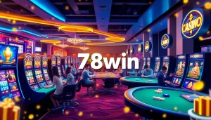 Experience the excitement of online gambling at 78win.com, featuring modern games and vibrant ambiance.
