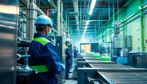 Zinc nickel plating Malaysia facility with professionals operating advanced machinery