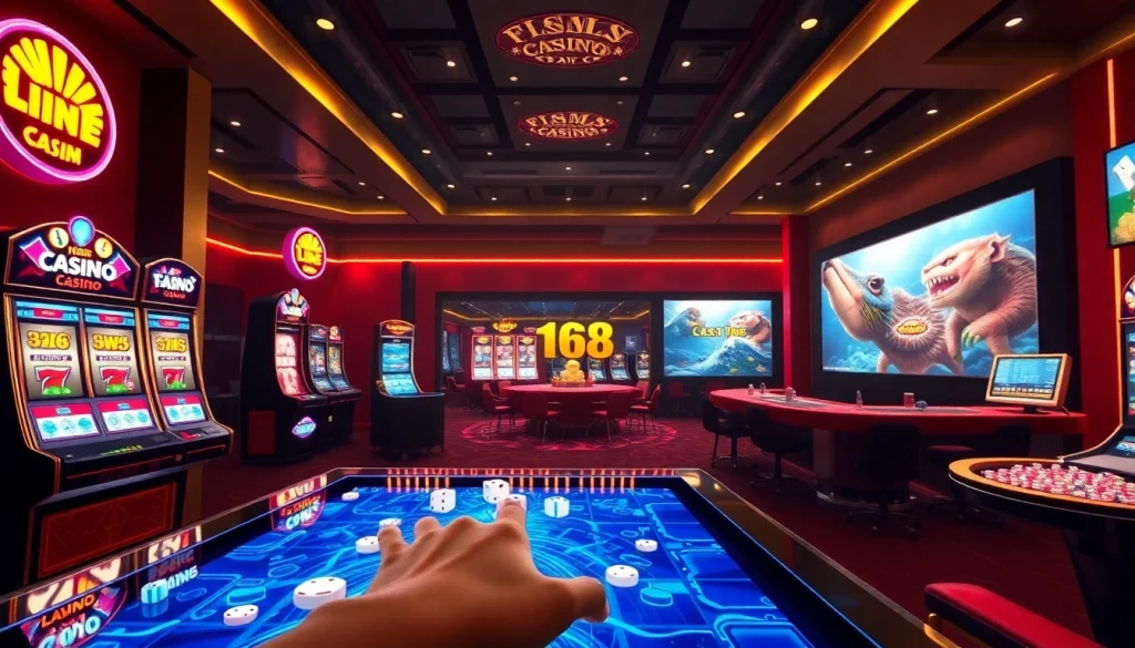 Experience the thrilling world of F168.COM with advanced online gaming features and vibrant casino visuals.