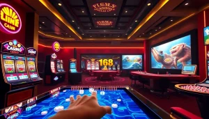 Experience the thrilling world of F168.COM with advanced online gaming features and vibrant casino visuals.