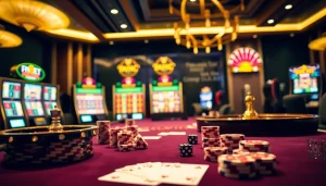 Gambling excitement at Nhà cái F8BET with vibrant casino tables and immersive online interfaces.