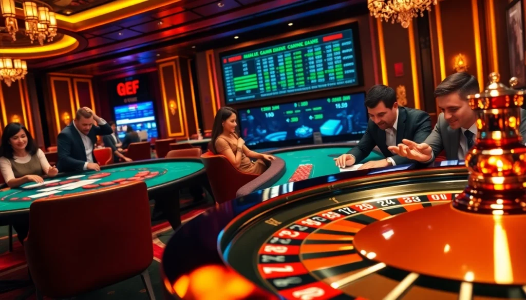 Nếu như vậy bám vào đây and immerse in the luxurious casino environment featuring roulette, poker chips, and excitement.