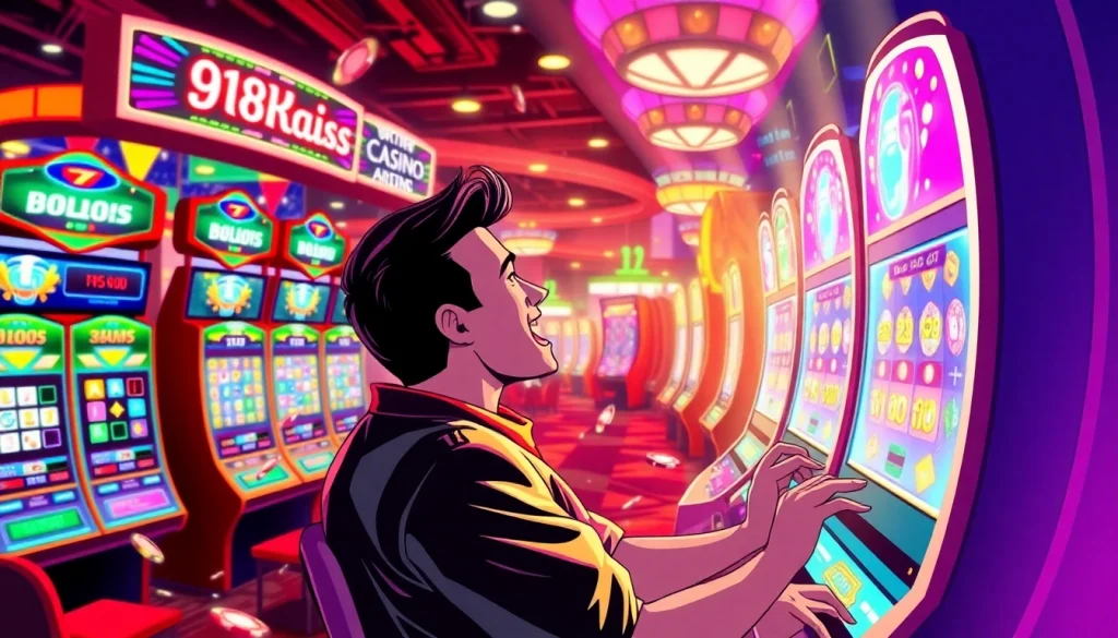 เล่นสล็อต 918kiss slot ที่คาสิโนออนไลน์ในบรรยากาศสดใส